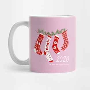 Christmas 2020 The Year We Stayed Home Mug